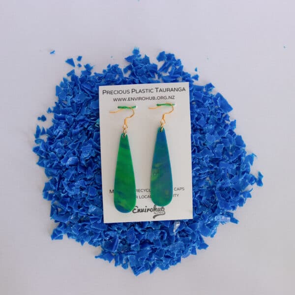 Precious Plastic Earrings - Teardrop - Image 3