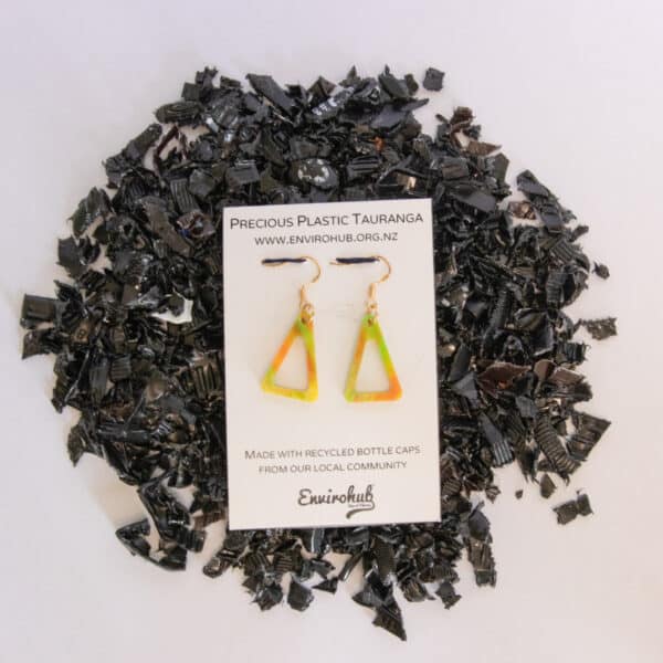 Precious Plastic Earrings - Triangles