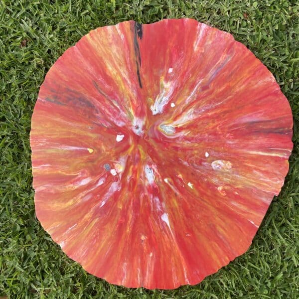 Recycled Plastic Sheet for DIY Jewellery - Fiery Red - Image 2