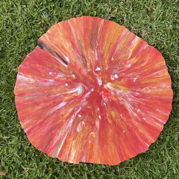 Recycled Plastic Sheet for DIY Jewellery - Fiery Red