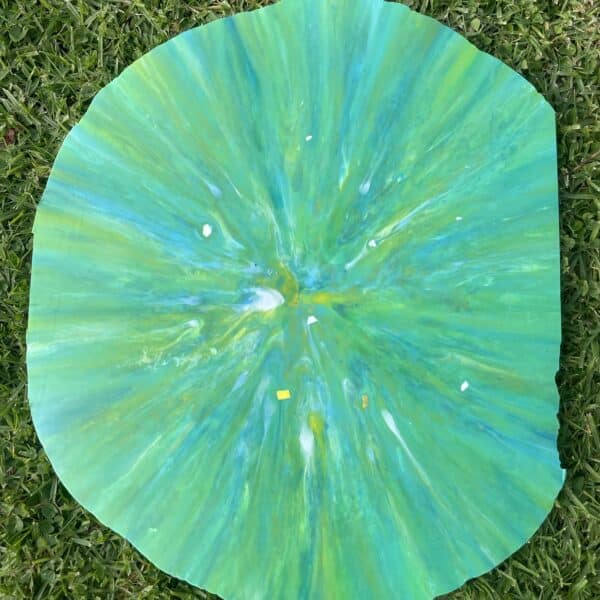 Recycled Plastic Sheet for DIY Jewellery - Pond Green