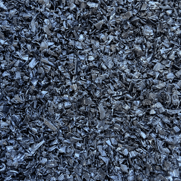 Recycled Black HDPE (#2) Plastic Shred - 500g - Image 2